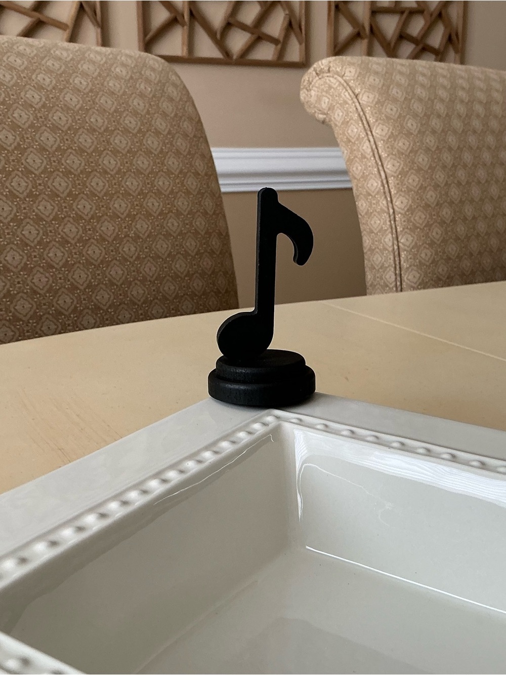 Music Note Platter Decoration - Eighth Note 🎶